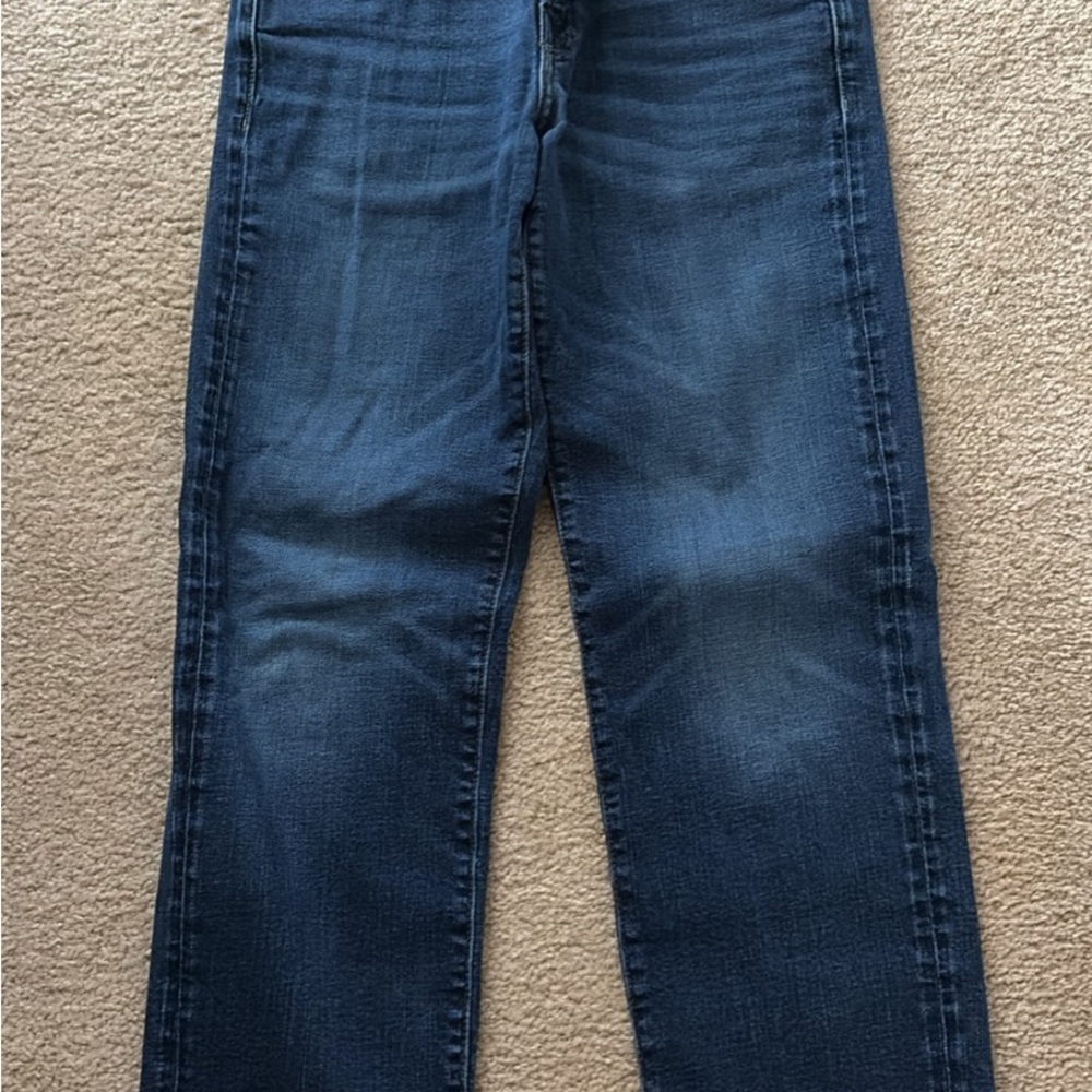 American Eagle Outfitters Men's Straight Jeans in Dark Blue Wash